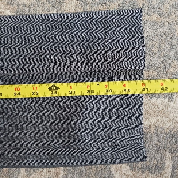 Pendleton 100% Wool Women’s 8 pants grey straight leg, dress pants, herringbone - Picture 4 of 9